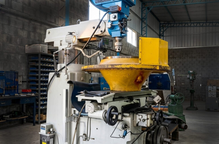Mecanizado de precisión en taller de Metalizaciones Rioplatenses